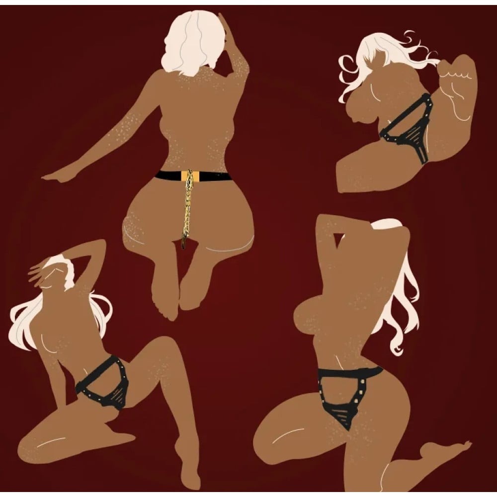  - Пояс вірності Lockink Sevanda Beg & Ask Chastity Pants з повідцем та анальною пробкою, L 8