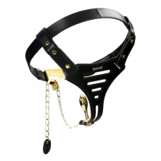 Пояс вірності Lockink Sevanda Beg & Ask Chastity Pants з повідцем та анальною пробкою, L