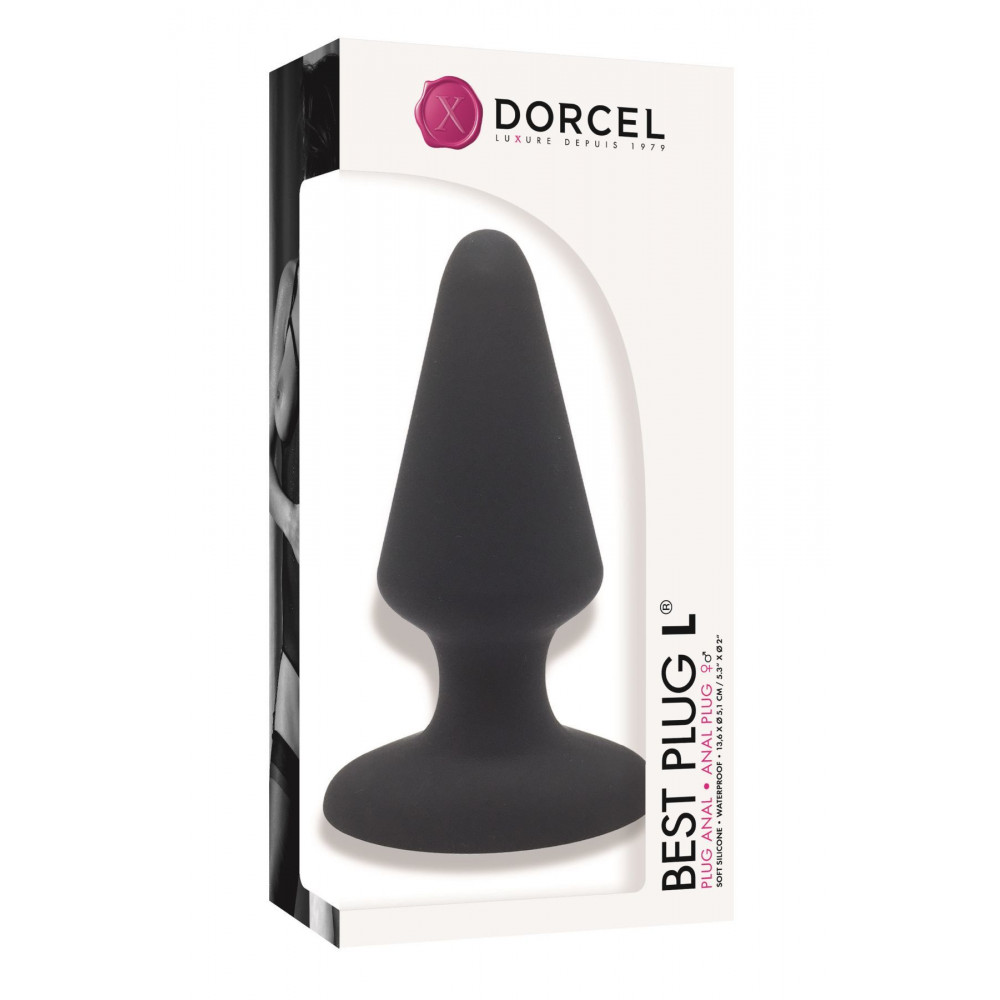 Анальная пробка - Анальная пробка Dorcel Best Plug L мягкий soft-touch силикон, макс. диаметр 5,1см 1