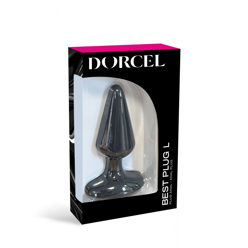 Анальные игрушки без вибрации - Анальная пробка Dorcel Best Plug L мягкий soft-touch силикон, макс. диаметр 5,1см 1