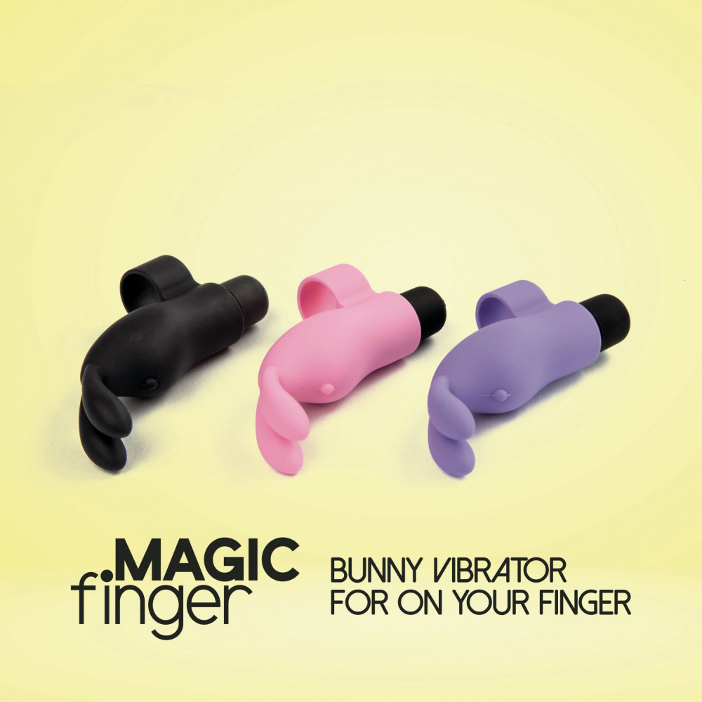 Мини вибраторы - Вибратор на палец FeelzToys Magic Finger Vibrator Black 1