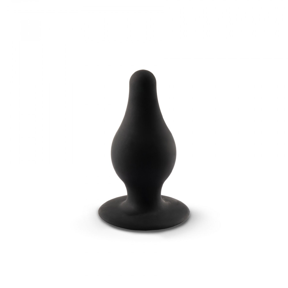 Анальные игрушки без вибрации - Анальная пробка SilexD (Model 2 size L) двухслойная, силикон+Silexpan, диаметр 4,5 см