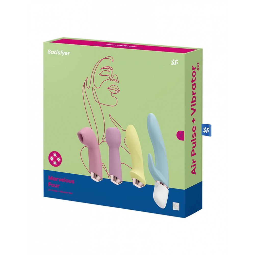 Наборы вибраторов - Подарочный набор секс-игрушек Satisfyer Marvelous Four 1