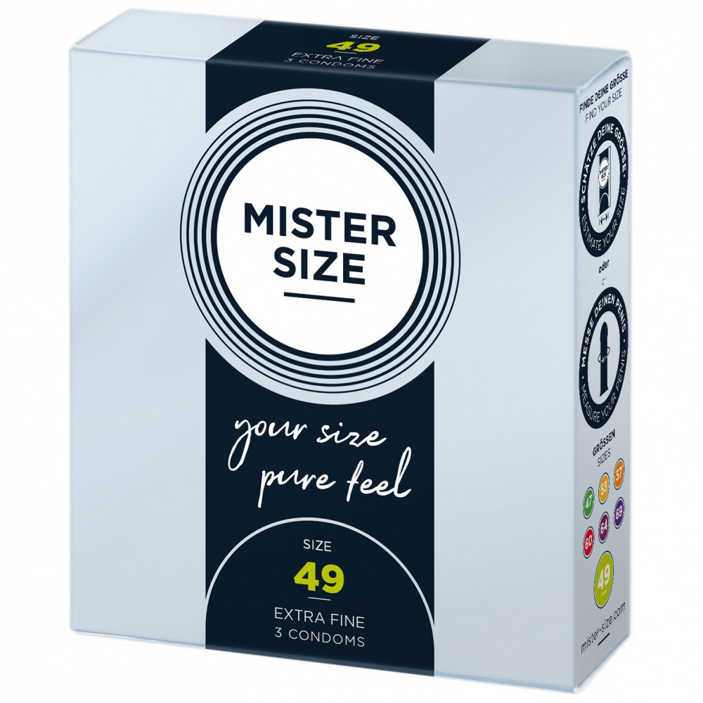 Презервативы - Презервативы Mister Size - pure feel - 49 (3 condoms), толщина 0,05 мм 2