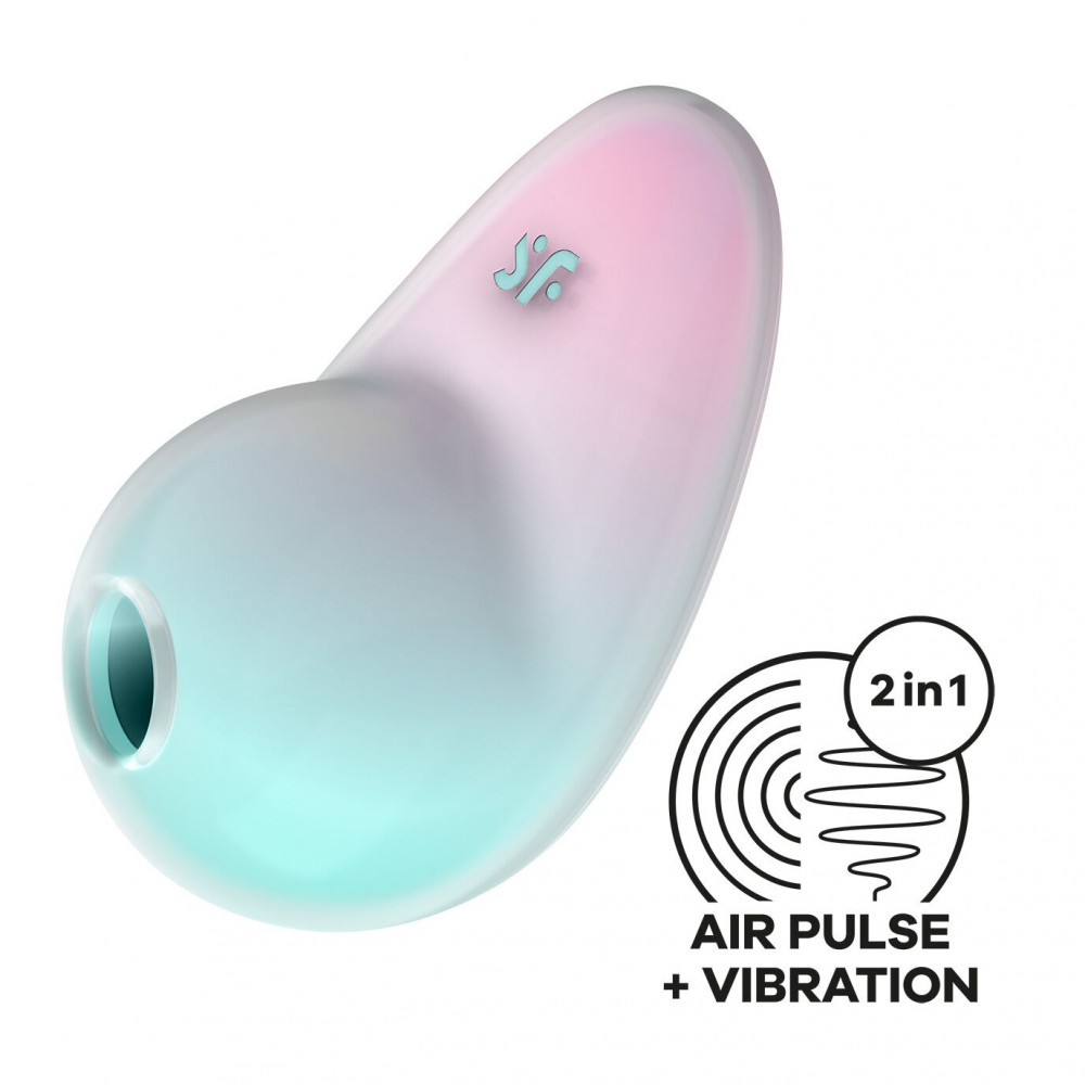 Вибраторы вакуумные - Вакуумный вибратор Satisfyer Pixie Dust Mint/Pink