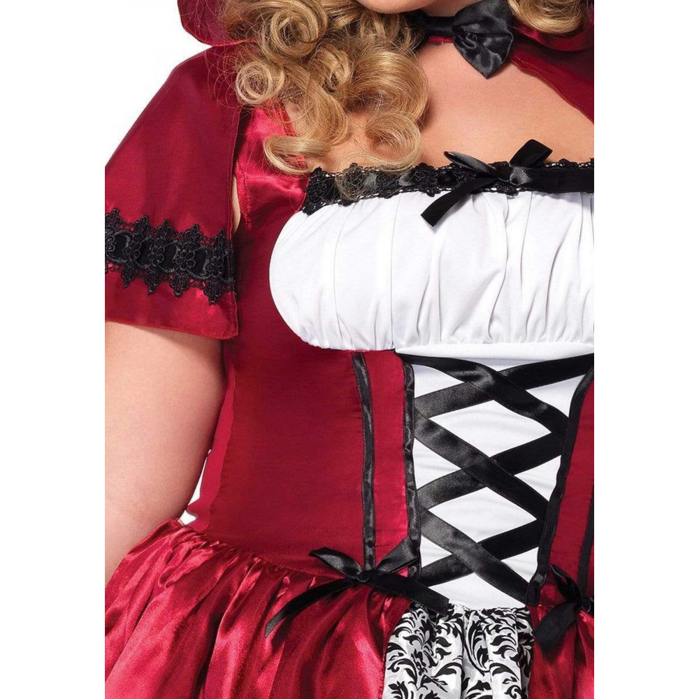 Эротические костюмы - Костюм красной шапочки Leg Avenue Gothic Red Riding Hood 1X-2X 6