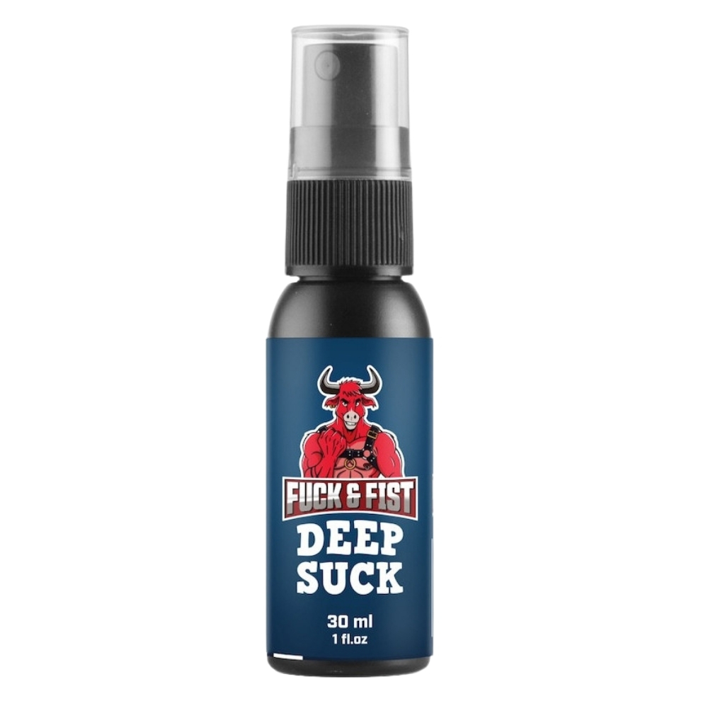 Оральные смазки - Спрей для глубокого минета Fuck & Fist Deep Suck для уменьшения чувствительности горла, 30 мл