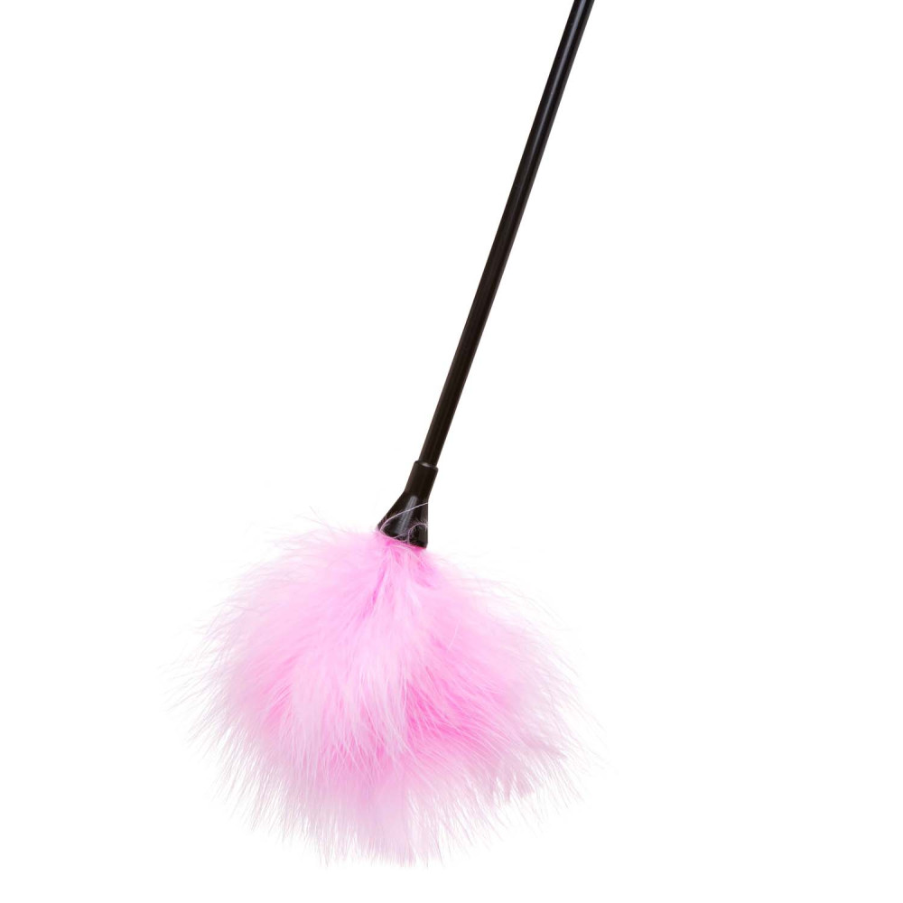 Плети, стеки, флоггеры, тиклеры - Стек в виде сердца DS Fetish с пушком 2