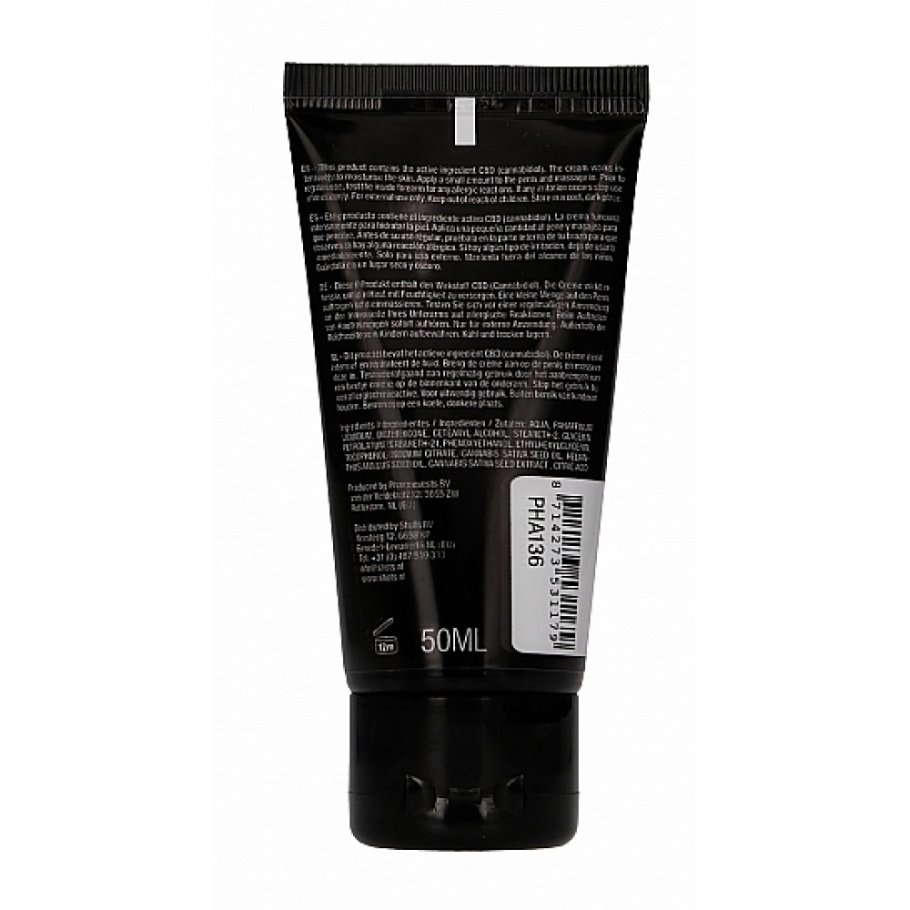 Різне - Стимулюючий крем для чоловіків Shots-CBD Cannabis Masturbation Cream For him, 50 ml 2