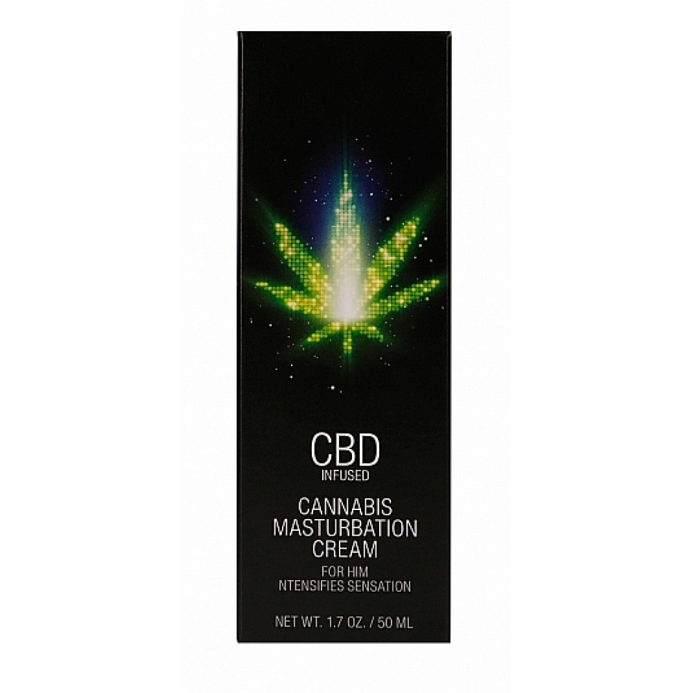 Різне - Стимулюючий крем для чоловіків Shots-CBD Cannabis Masturbation Cream For him, 50 ml 3