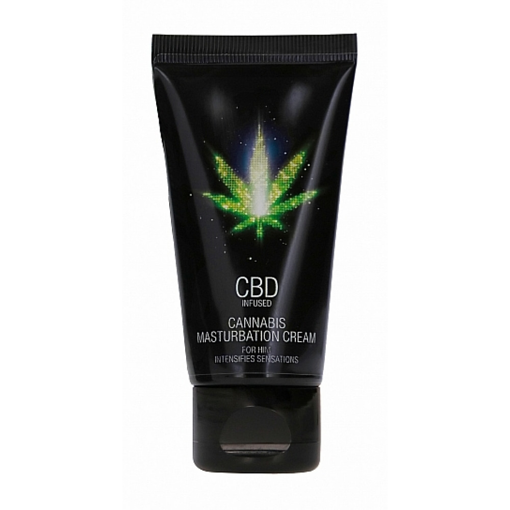 Різне - Стимулюючий крем для чоловіків Shots-CBD Cannabis Masturbation Cream For him, 50 ml 1