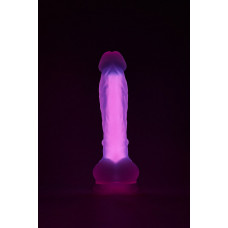 Фаллоимитатор люминесцентный на присоске Dream Toys RADIANT Glow In The Dark розовый