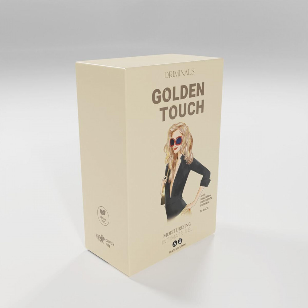 Пробники - Набор пробников экстраувлажняющего гель-лубриканта Driminals Golden Touch (10 x 4 мл)