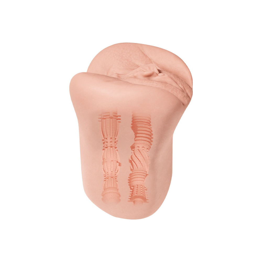 Мастурбаторы без вибрации - Мастурбатор-вагина + попка Alive Lola Super Realistic Masturbator L Flesh, два канала, реалистик 1