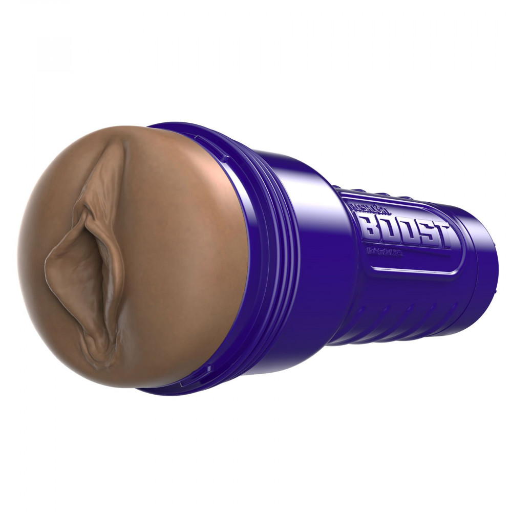 Мастурбаторы без вибрации - Мастурбатор-вагина Fleshlight Boost Bang Medium Dark Flesh, плавающие кольца Turbo Tech 5