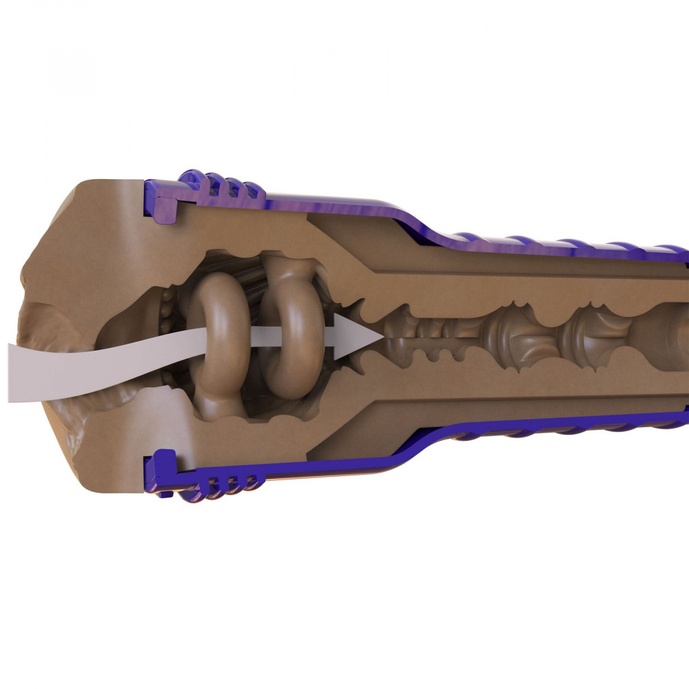 Мастурбаторы без вибрации - Мастурбатор-вагина Fleshlight Boost Bang Medium Dark Flesh, плавающие кольца Turbo Tech 4