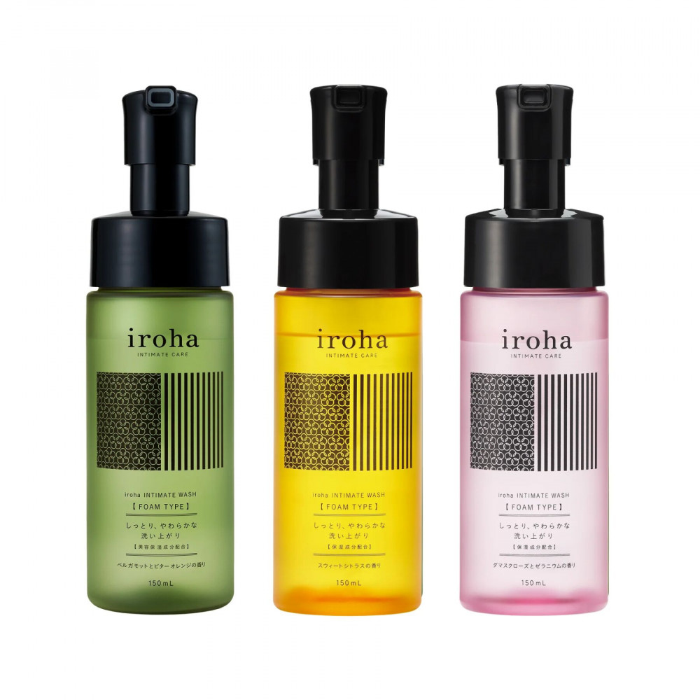 Лубриканты - Пена для интимного ухода Iroha Intimate Wash Foam Type Damask Rose and Geranium 150 мл 3