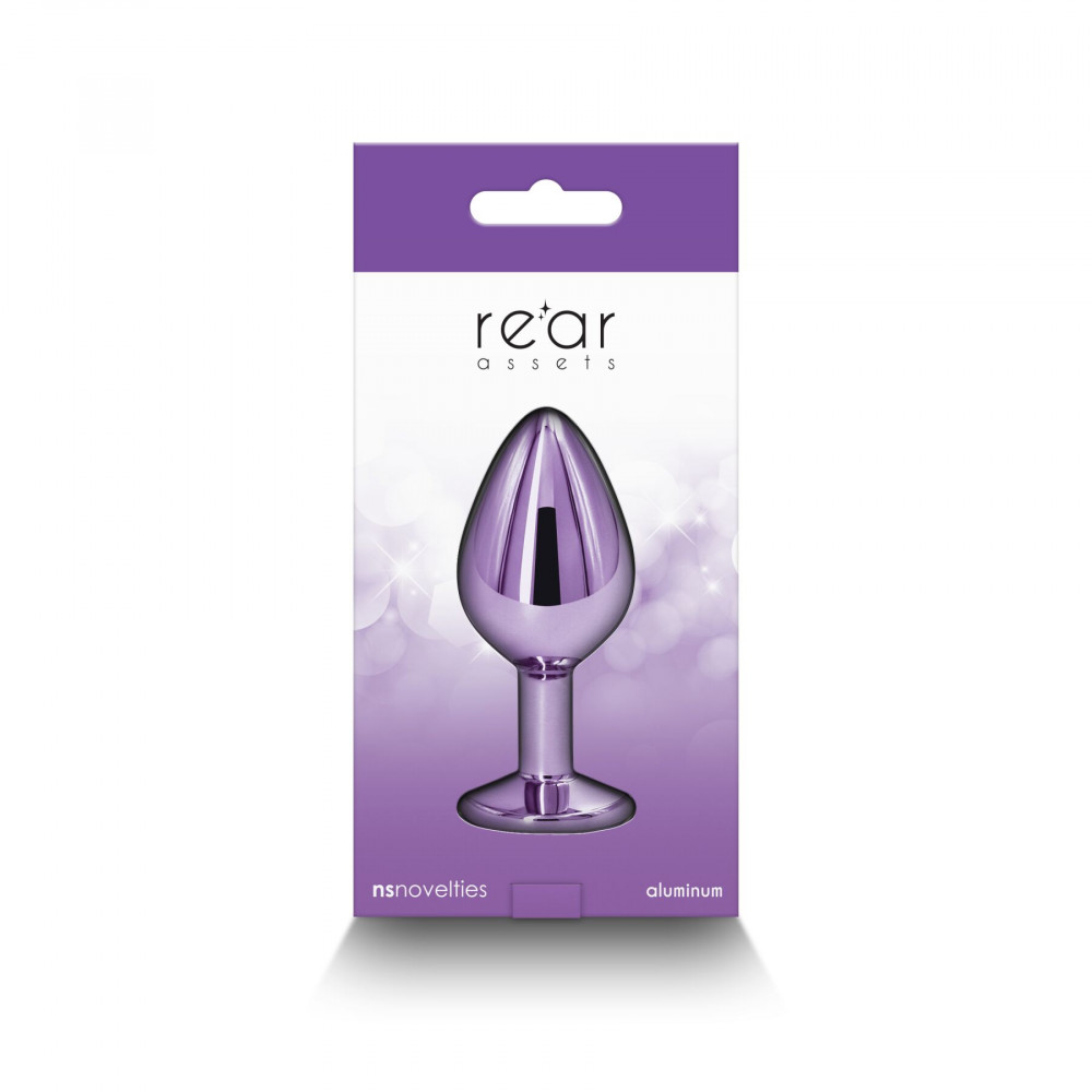 Анальные игрушки без вибрации - Анальная пробка NS Novelties Rear Assets - Medium - Purple 3