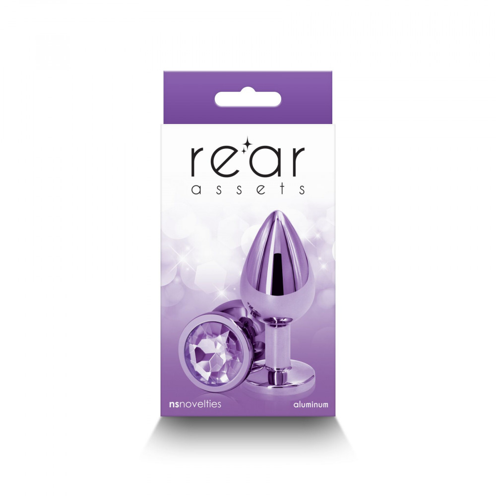 Анальные игрушки без вибрации - Анальная пробка NS Novelties Rear Assets - Medium - Purple 2