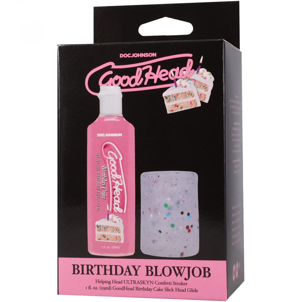 Оральные смазки - Набор для минета Doc Johnson GoodHead Birthday Blowjob Kit 8