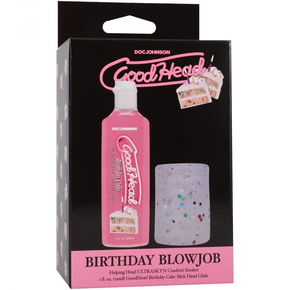 Оральные смазки - Набор для минета Doc Johnson GoodHead Birthday Blowjob Kit 9
