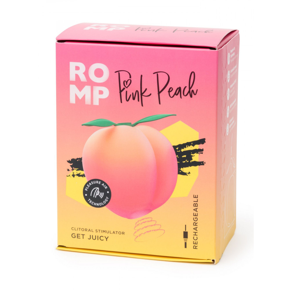 Вакуумный вибратор - Вакуумный клиторальный стимулятор Romp Pink Peach 3