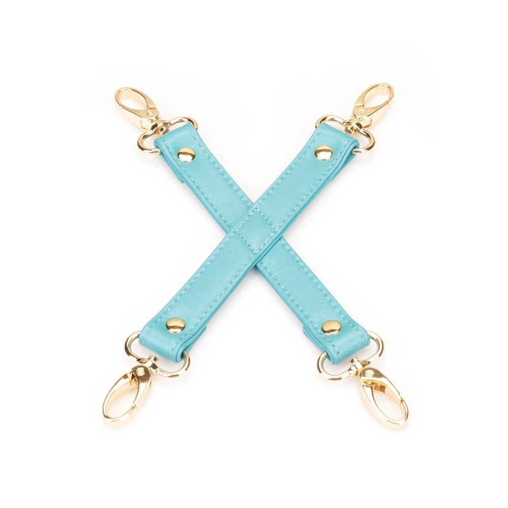 Наручники и ограничения - Крестовина Liebe Seele Blue Lamb leather Hogtie with Velvet Lining