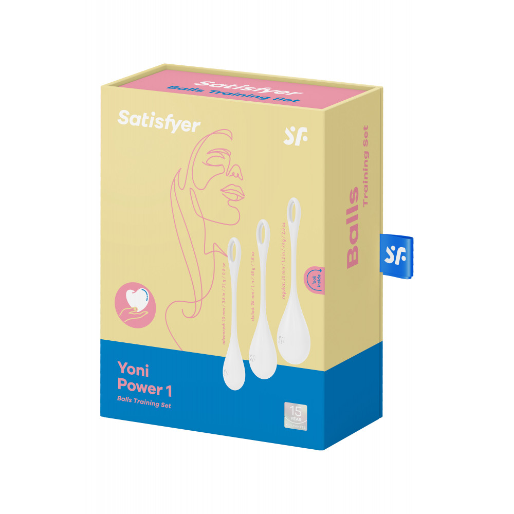 Вагинальные шарики - T360187 Набор вагинальных шариков Satisfyer Yoni Power 1 White 1