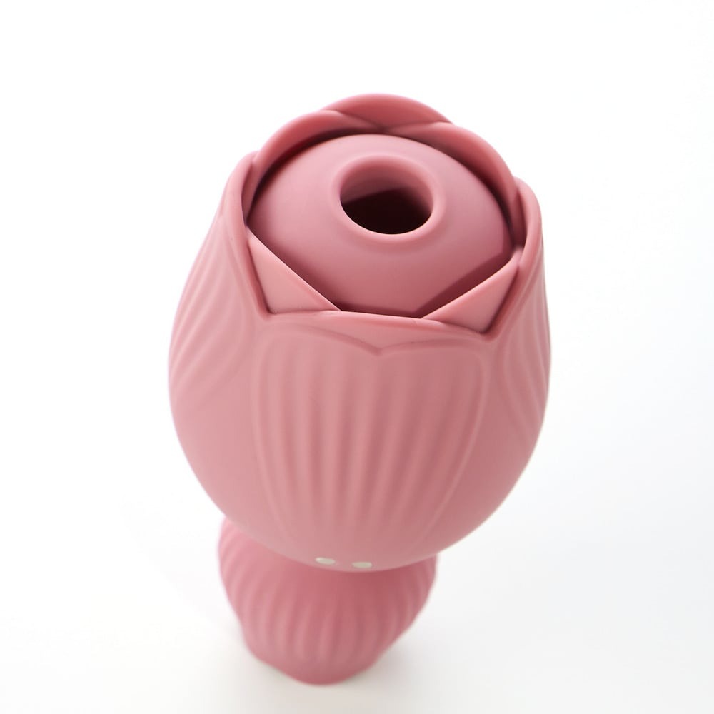 Різне - Вібратор для клітора-квітка двосторонній Sweet Em Velvet Lure, рожевий 3