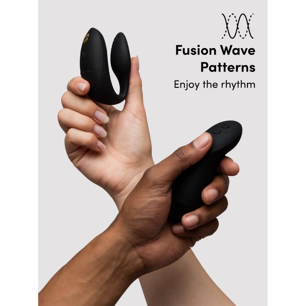 Игрушки для пар - Вибратор для пар We-Vibe Chorus Pro Satin Blackс пультом и приложением, черный 45