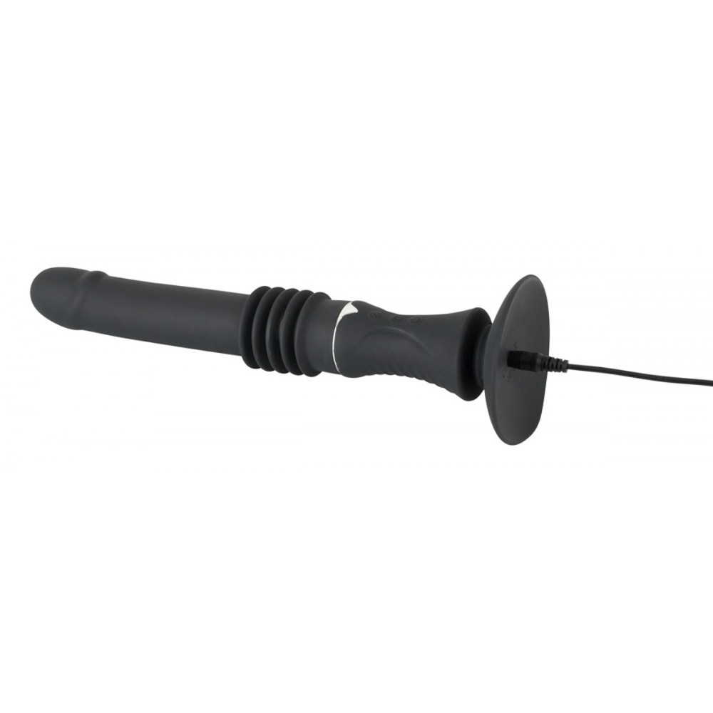 Різне - Вібратор із фрикціями реалістичний на присосці You2Toys чорний, 28.5 х 3.2 см 3