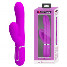 Вибромассажер с поступательным движением серии Pretty Love - Mariana Twinkled Purple 7 vibration functions 4 rolling functions, BW-500034