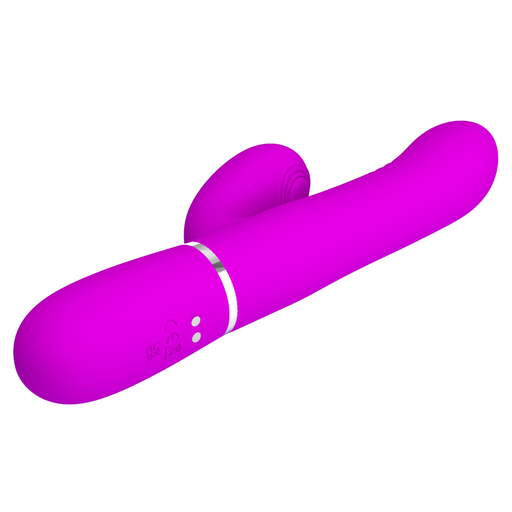  - Вибромассажер с поступательным движением серии Pretty Love - Mariana Twinkled Purple 7 vibration functions 4 rolling functions, BW-500034 7