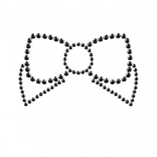 Украшения для груди со стразами MIMI Bow цвет: черный Bijoux Indiscrets (Испания)
