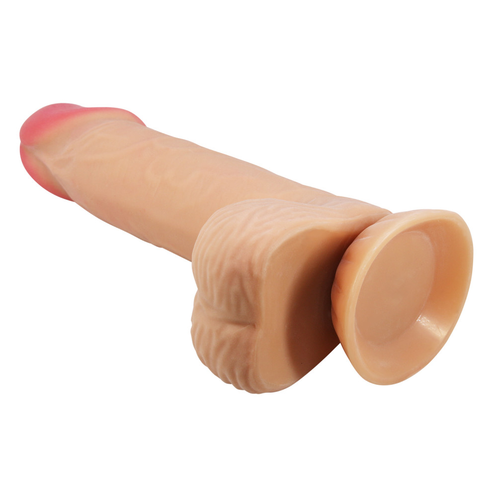 - Фалоімітатор на присосці, з хребтом та ефектом ковзної шкіри LyBaile - Sliding Skin 8,1'' Flesh, BW-008106NRG 5