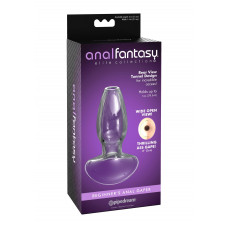 Анальна пробка з тунелем Pipedream Anal Fantasy скляна, прозора, 9.6 х 2 см
