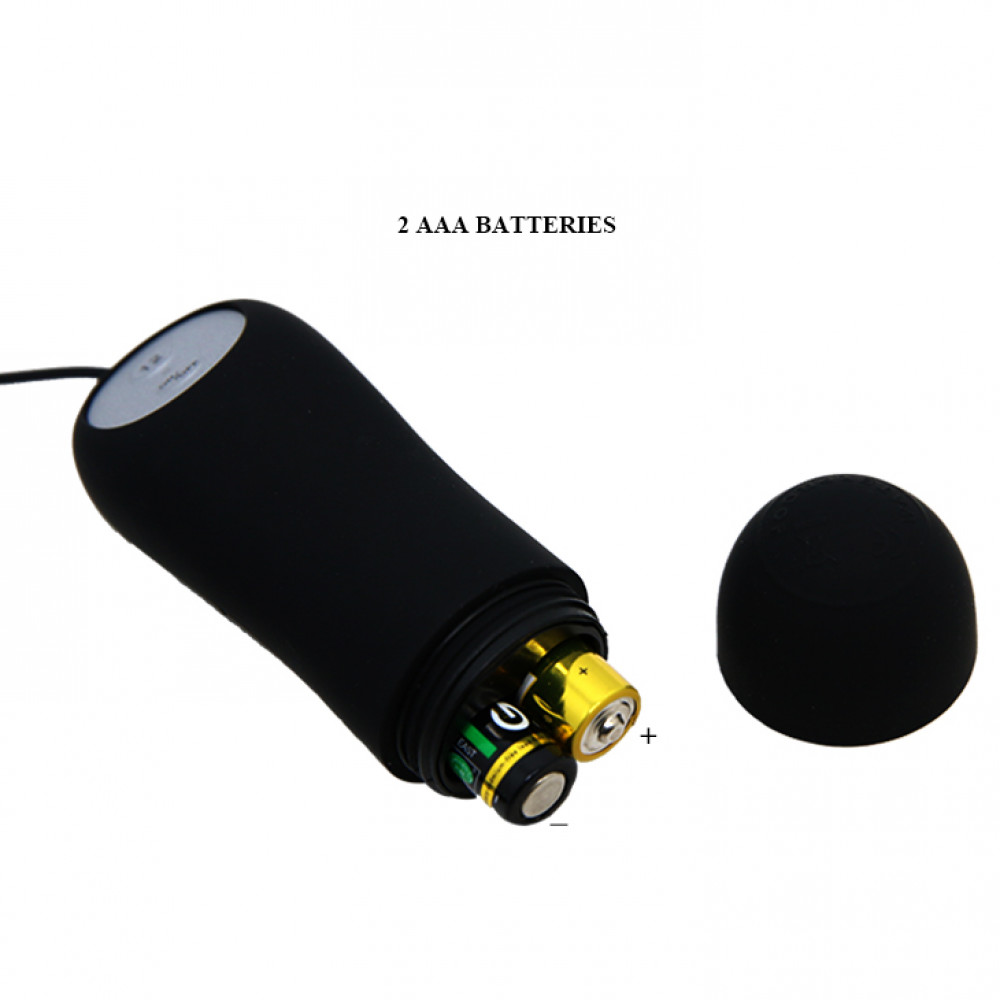 Анальные игрушки с вибрацией - Анальная пробка с вибрацией Pretty Love с пультом, чёрная, 8.5 х 3.1 см 6