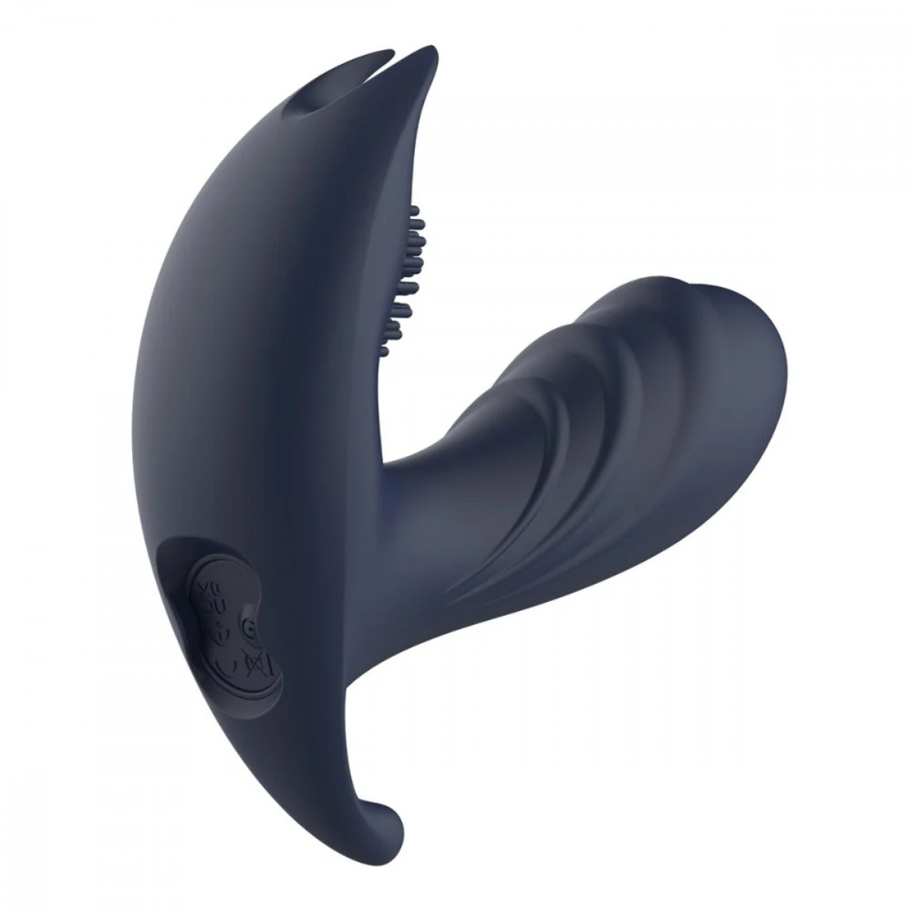 Массажеры простаты - Анатомический массажер простаты с вибрацией Dream Toys Startroopers, синий, 12,5 см 9