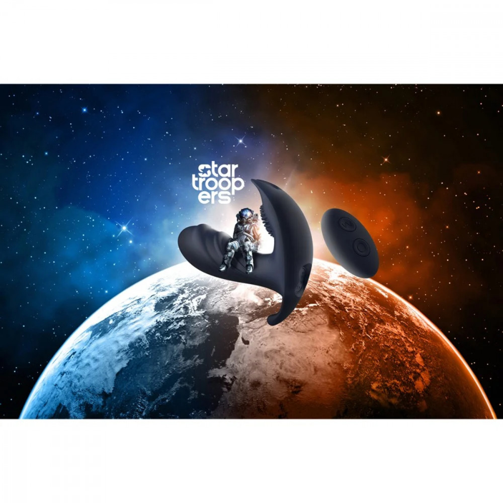 Массажеры простаты - Анатомический массажер простаты с вибрацией Dream Toys Startroopers, синий, 12,5 см 13