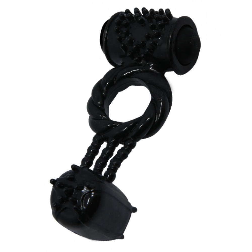 Різне - Ерекційне вібро кільце із стимулятором клітора BAILE Sweet Vibration Ring, BI-014080-1 4