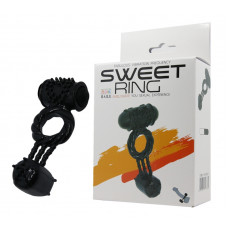 Ерекційне вібро кільце із стимулятором клітора BAILE Sweet Vibration Ring, BI-014080-1