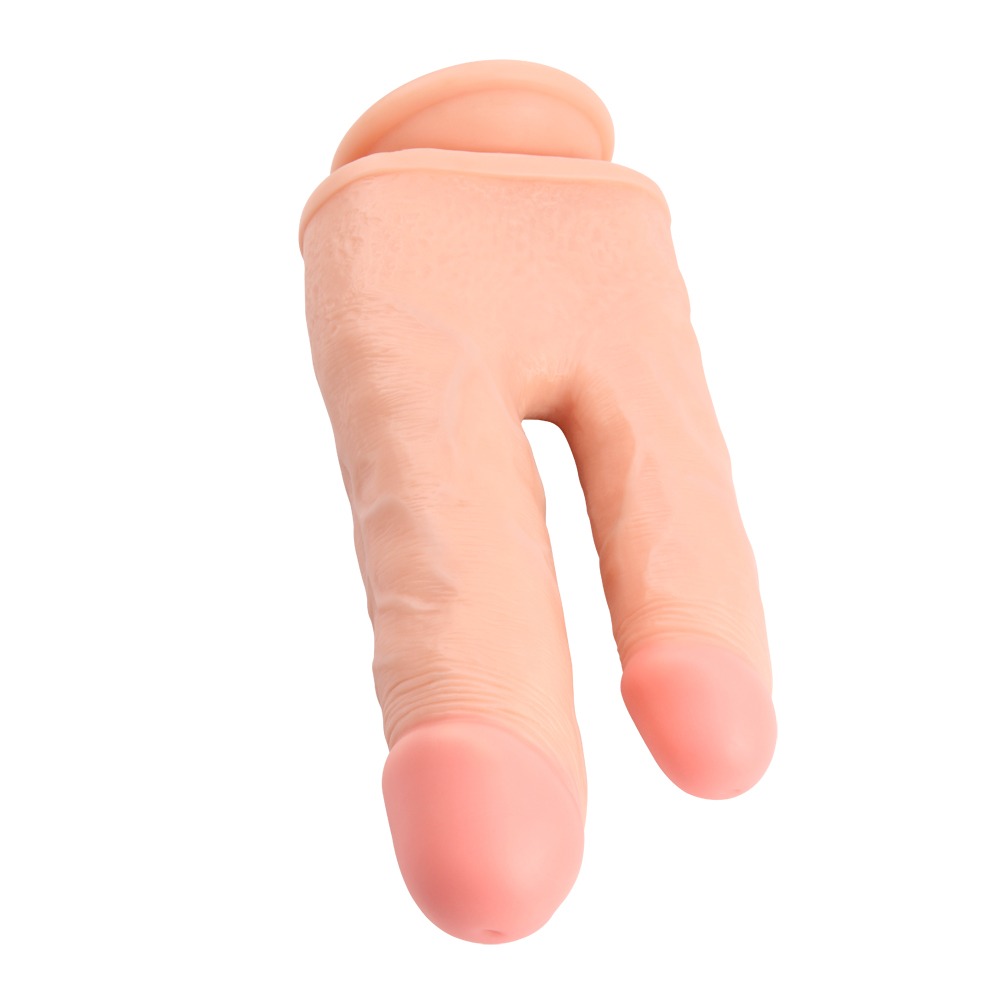 Разное - Фаллоимитатор двойной с мошонкой Chisa Ballsy Super Cock Bromeo # 02 на присоске, телесный 1