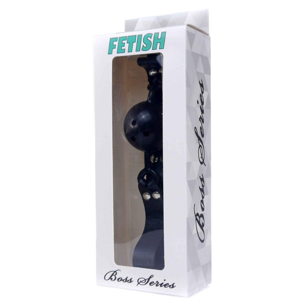 Электростимуляторы - Кляп Fetish Boss Series - Ball Gag rubber Black 1, BS6100031 2