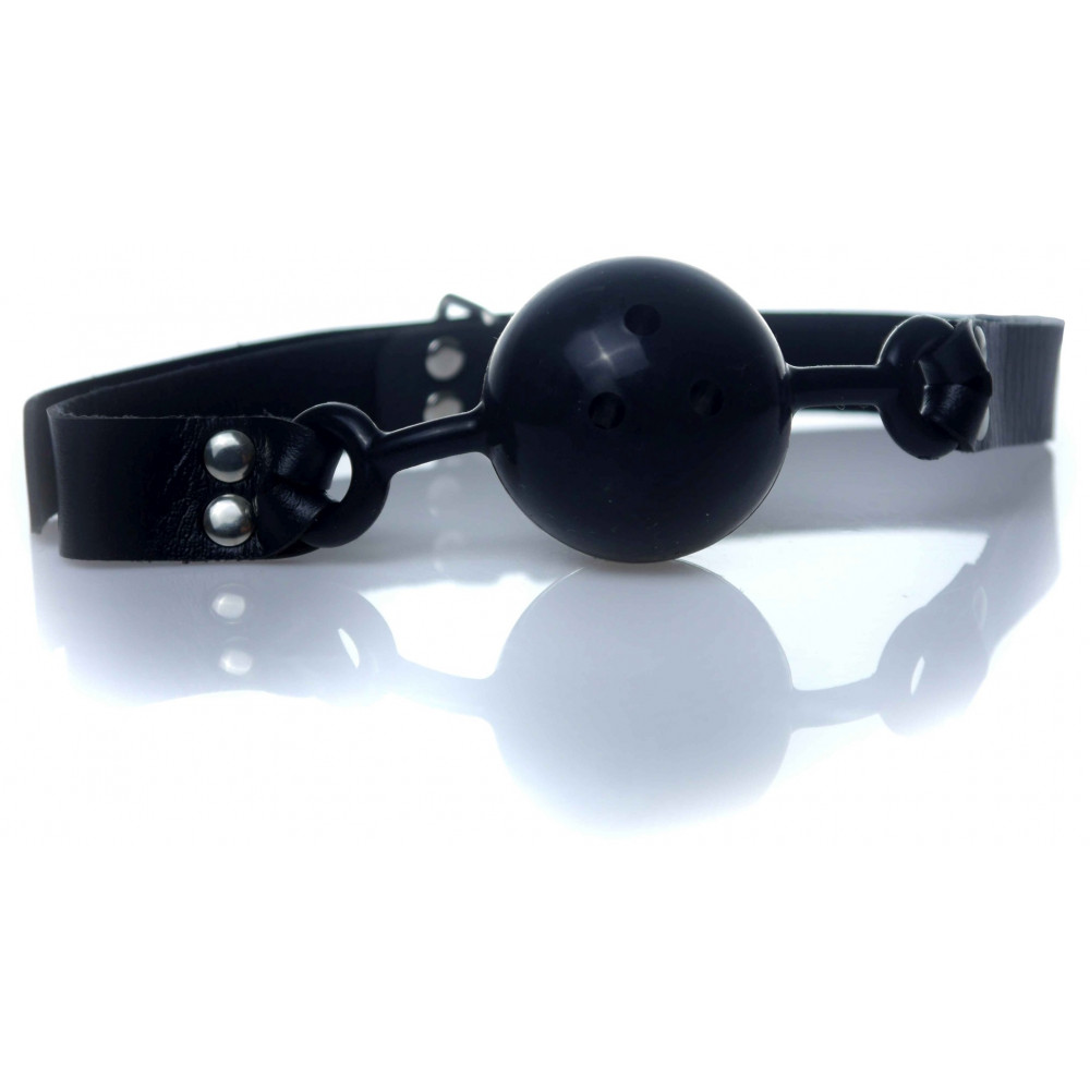 Электростимуляторы - Кляп Fetish Boss Series - Ball Gag rubber Black 1, BS6100031 7