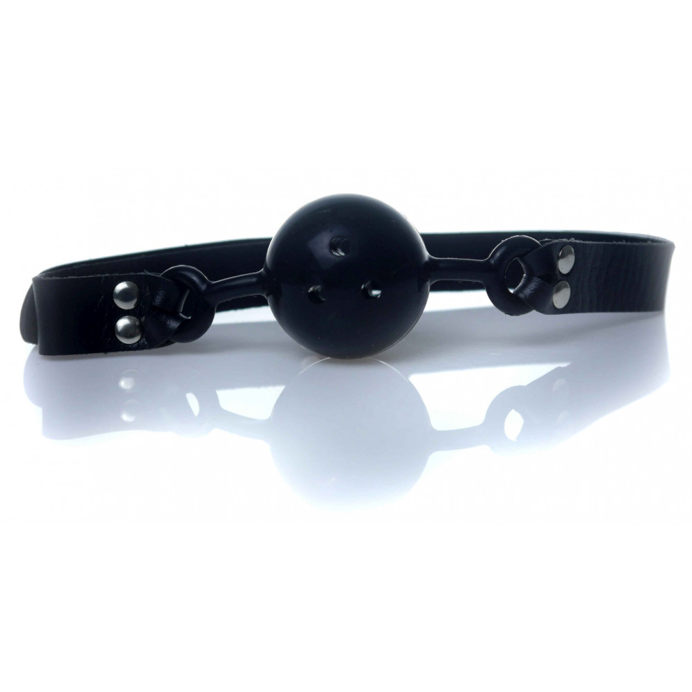 Электростимуляторы - Кляп Fetish Boss Series - Ball Gag rubber Black 1, BS6100031 6