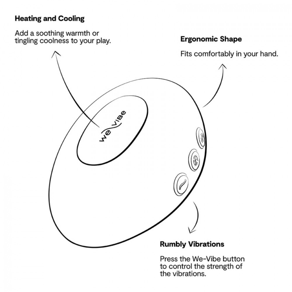 Вібропулі та міні-вібратори - Кліторальний вібратор We-Vibe Temp Lavender Blue з функцією нагрівання та охолодження, синій 56
