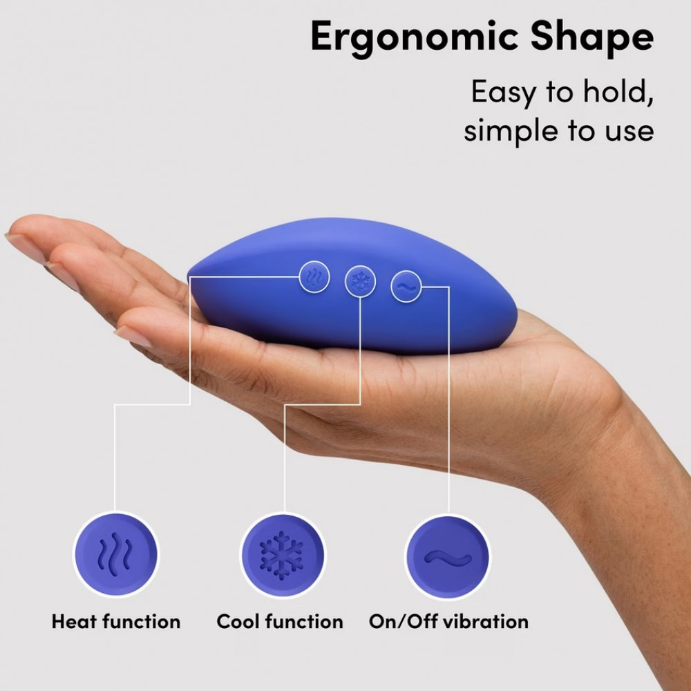 Вібропулі та міні-вібратори - Кліторальний вібратор We-Vibe Temp Lavender Blue з функцією нагрівання та охолодження, синій 44