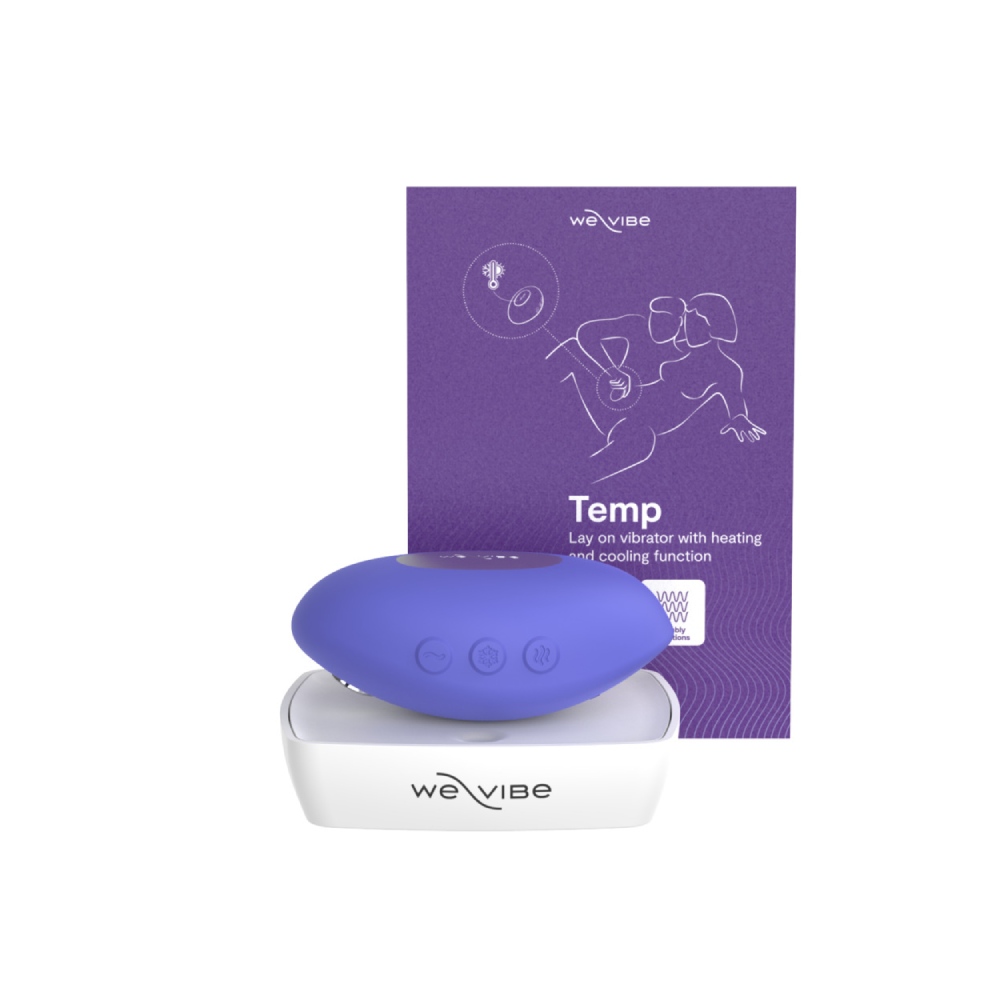 Вібропулі та міні-вібратори - Кліторальний вібратор We-Vibe Temp Lavender Blue з функцією нагрівання та охолодження, синій 11