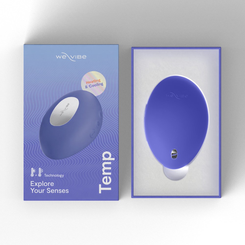 Вібропулі та міні-вібратори - Кліторальний вібратор We-Vibe Temp Lavender Blue з функцією нагрівання та охолодження, синій 31