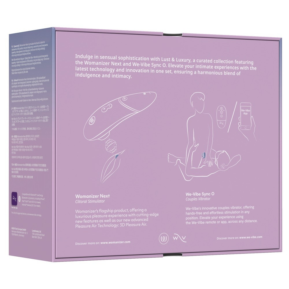  - Колекційний набір Womanizer Next + We-Vibe Sync O вакуумний стимулятор та вібратор для пар, чорний 9
